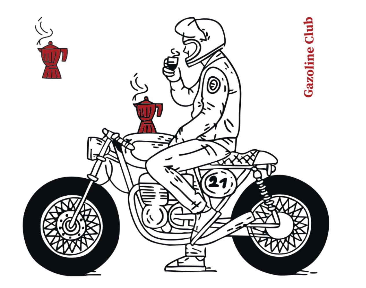 Illustration personnalisée de votre machine – Style Gazoline Club